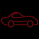 Red Car Logo Handmade Art Neon Sign