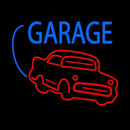 Red Car Logo White Garage Handmade Art Neon Sign