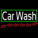 Red Car Wash With Border Handmade Art Neon Sign