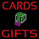 Red Cards And Gifts Block Handmade Art Neon Sign
