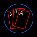 Red Cards Tarot Handmade Art Neon Sign