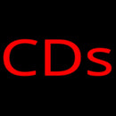 Red Cds Handmade Art Neon Sign