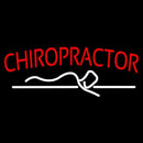 Red Chiropractor Logo Handmade Art Neon Sign
