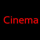 Red Cinema Handmade Art Neon Sign