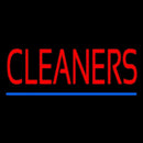 Red Cleaners Blue Line Handmade Art Neon Sign
