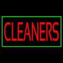Red Cleaners Green Border Handmade Art Neon Sign