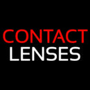 Red Contact White Lenses Handmade Art Neon Sign