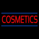 Red Cosmetics Blue Lines Handmade Art Neon Sign