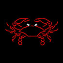 Red Crab Handmade Art Neon Sign