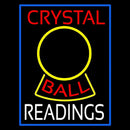 Red Crystal Ball White Reader Handmade Art Neon Sign