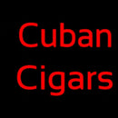 Red Cuban Cigars Handmade Art Neon Sign