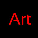 Red Cursive Art Handmade Art Neon Sign