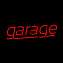 Red Cursive Garage Handmade Art Neon Sign