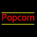 Red Cursive Popcorn Handmade Art Neon Sign