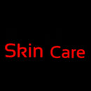 Red Cursive Skin Care Handmade Art Neon Sign