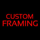 Red Custom Framing Handmade Art Neon Sign