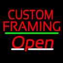 Red Custom Framing With Open 2 Handmade Art Neon Sign