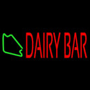 Red Dairy Bar Handmade Art Neon Sign