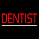 Red Dentist White Line Handmade Art Neon Sign