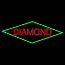 Red Diamond Block Handmade Art Neon Sign