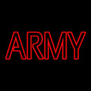 Red Double Stroke Army Handmade Art Neon Sign