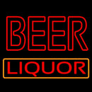 Red Double Stroke Beer Liquor Handmade Art Neon Sign
