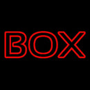 Red Double Stroke Box Handmade Art Neon Sign