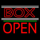 Red Double Stroke Box With Open 1 Handmade Art Neon Sign