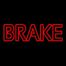 Red Double Stroke Brake Handmade Art Neon Sign