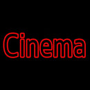 Red Double Stroke Cinema Handmade Art Neon Sign