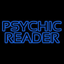 Red Double Stroke Psychic Reader Handmade Art Neon Sign