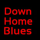 Red Down Home Blues Handmade Art Neon Sign