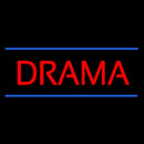 Red Drama Blue Lines Handmade Art Neon Sign