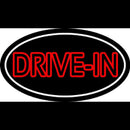 Red Drive In With White Border Handmade Art Neon Sign