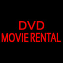 Red Dvd Movie Rental Block Handmade Art Neon Sign