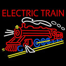 Red Electric Train Logo Handmade Art Neon Sign