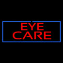 Red Eye Care Blue Border Handmade Art Neon Sign