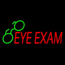 Red Eye Exam Green Glass Handmade Art Neon Sign
