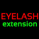 Red Eyelash Green Extension Handmade Art Neon Sign