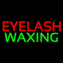 Red Eyelash Green Waxing Handmade Art Neon Sign
