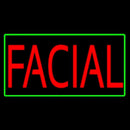 Red Facial Green Border Handmade Art Neon Sign
