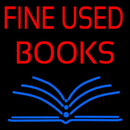 Red Fine Used Books Handmade Art Neon Sign