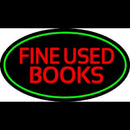 Red Fine Used Books Handmade Art Neon Sign