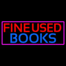 Red Fine Used Books Handmade Art Neon Sign