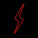 Red Flash Handmade Art Neon Sign