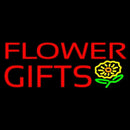 Red Flower Gifts In Block Handmade Art Neon Sign