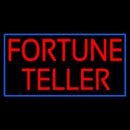 Red Fortune Teller Blue Border Handmade Art Neon Sign