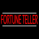 Red Fortune Teller White Line Handmade Art Neon Sign