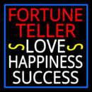 Red Fortune Teller White Love Happiness Success Handmade Art Neon Sign
