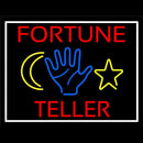 Red Fortune Teller With Logo Handmade Art Neon Sign